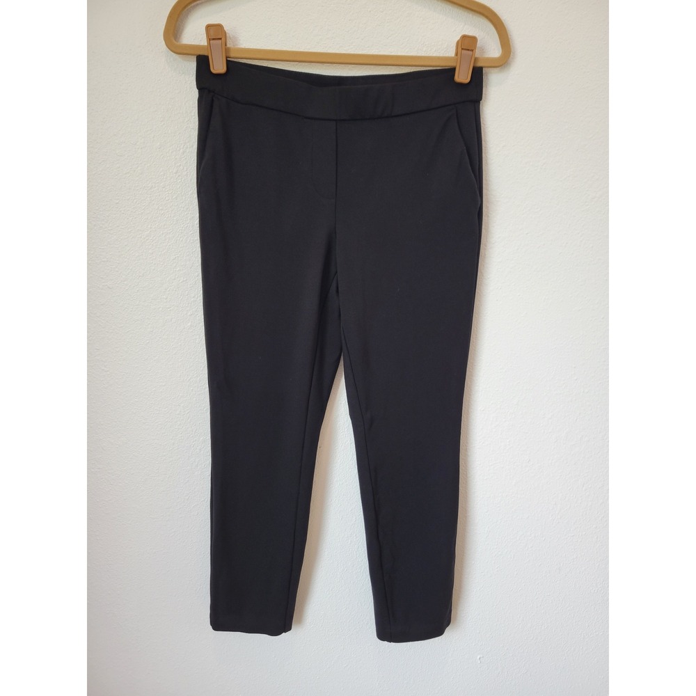 Jules & Leopold Pull On Slim Ankle Pants Black Stretch Trousers M Minimalist